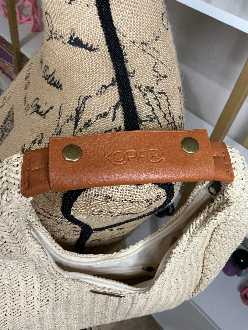 Raffia Woven Hobo Bag by Kopari